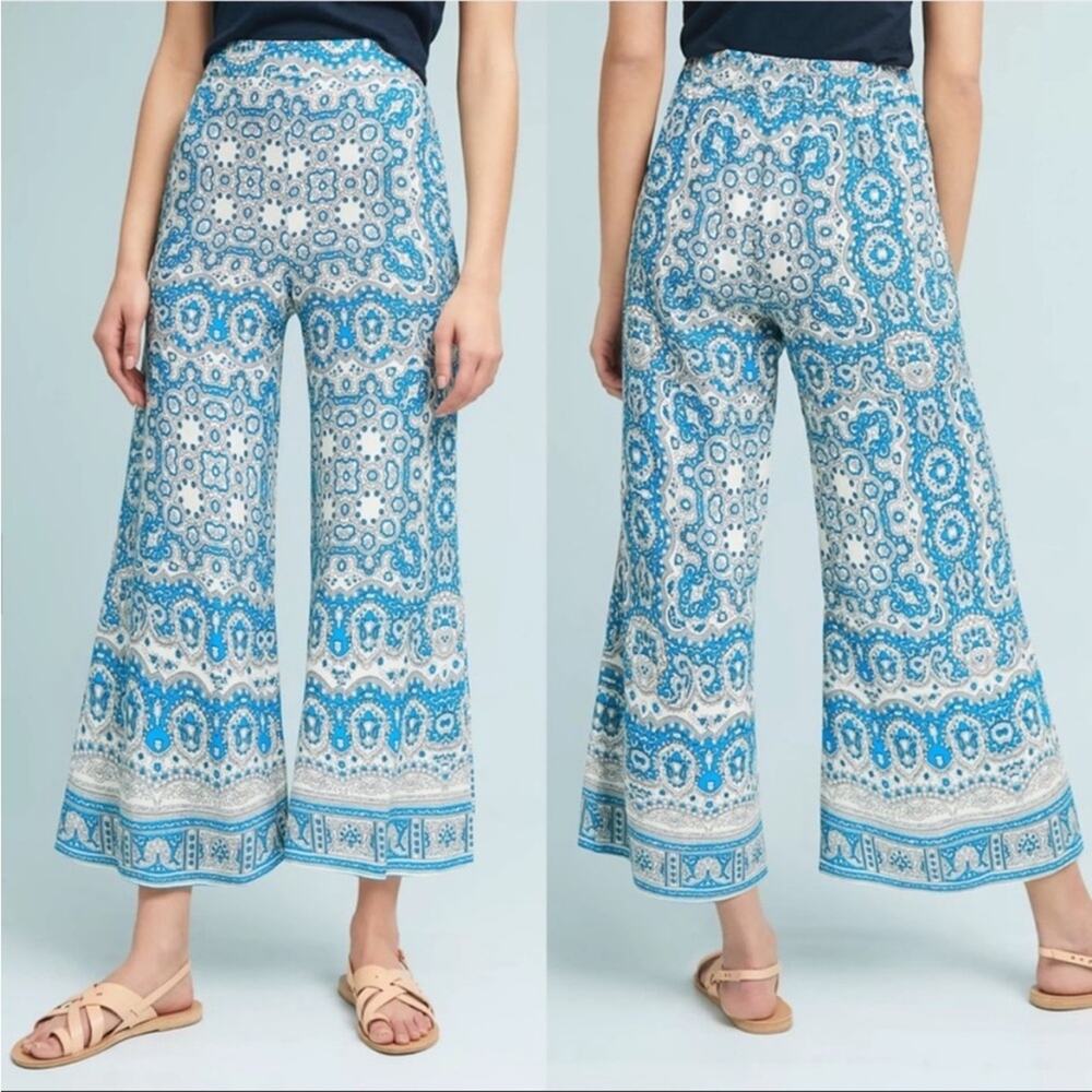 Anthropologie Featherbone Talese Wide Legs Pants sz 2